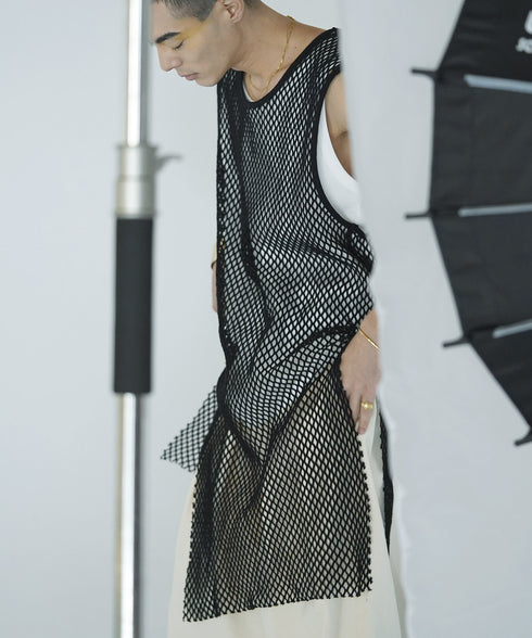 H178 / 着用サイズ: L*ブラック系2(メッシュ) ボトムス:217634