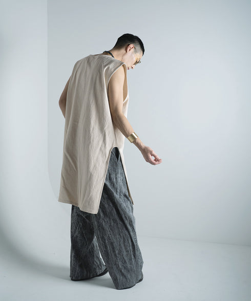 H178 / 着用サイズ: L*アイボリー系1(無地) ボトムス:217614