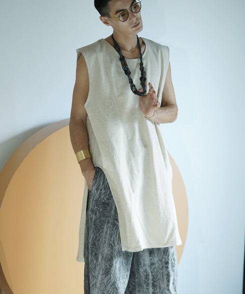 H178 / 着用サイズ: L*アイボリー系1(無地) ボトムス:217614