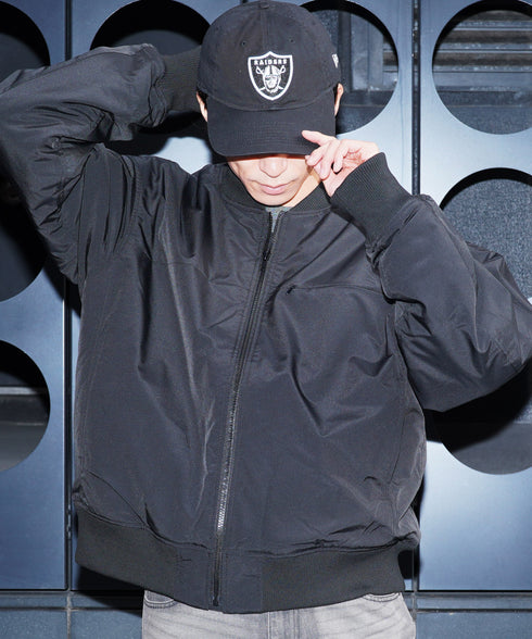 中綿 MA-1 ジャケット |エムエーワン 中綿 あったか 微光沢 シンプル きれいめ タフタ生地 大人 ライトアウター メンズ ミリタリージャケット