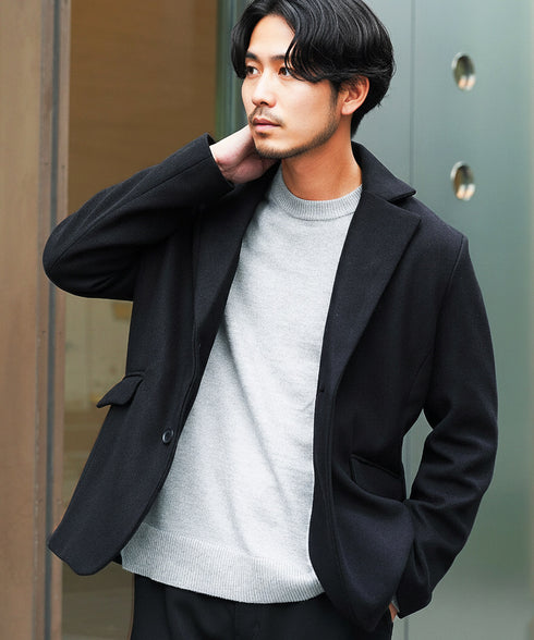テック メルトン テーラードジャケット | アウター ビジネス カジュアル きれいめ