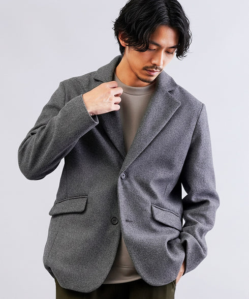 テック メルトン テーラードジャケット | アウター ビジネス カジュアル きれいめ