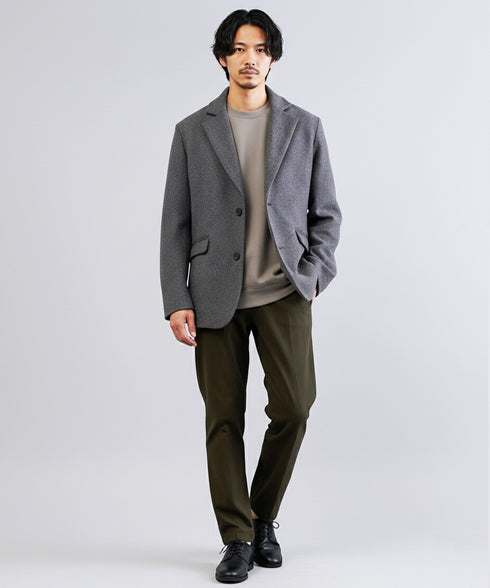 テック メルトン テーラードジャケット | アウター ビジネス カジュアル きれいめ