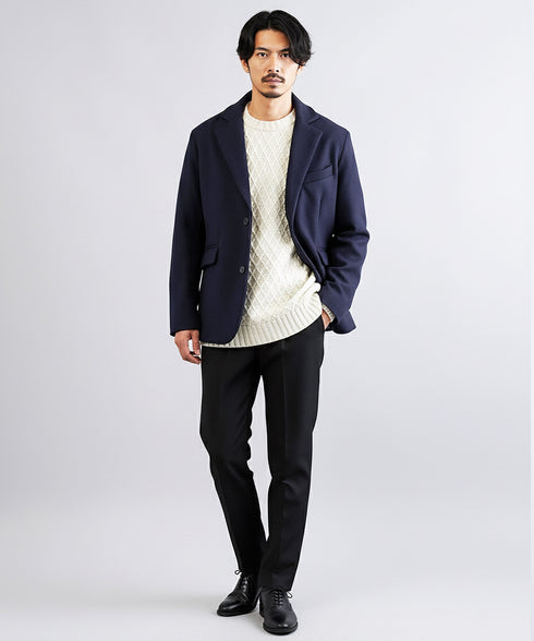 テック メルトン テーラードジャケット | アウター ビジネス カジュアル きれいめ