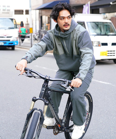 チャコールグレー MODEL : PEKEPON 175cm 60kg Lsize