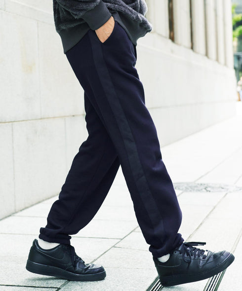 裏起毛 ライン イージーパンツ | 暖パン スウェットパンツ メンズ サイドライン ジョガーパンツ 暖かい 防寒性 あったか