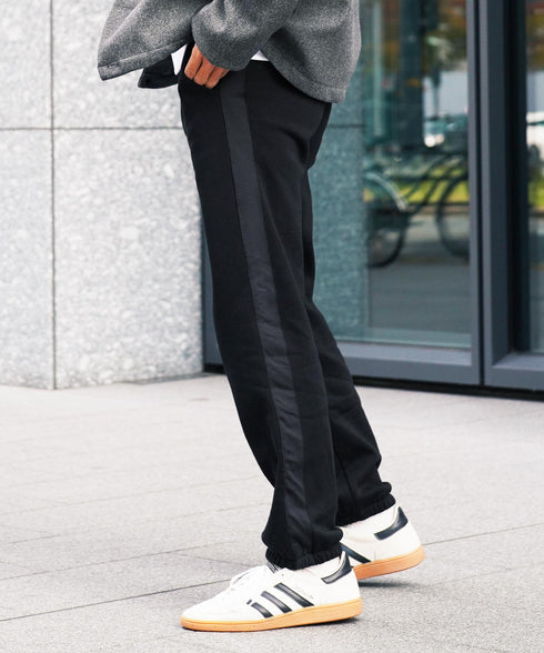 裏起毛 ライン イージーパンツ | 暖パン スウェットパンツ メンズ サイドライン ジョガーパンツ 暖かい 防寒性 あったか