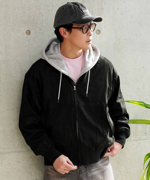 スウェード タッチ MA-1 ブルゾン | エムエーワン スウェード ショート シンプル きれいめ 大人 ライトアウター メンズ ミリタリージャケット