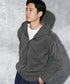フェードピグメントジップパーカー | パーカー おしゃれ ZIP UP シンプル 大人 カジュアル ピグメント 古着風 色落ち ヴィンテージ加工 ゆったり 冷房対策 春服 20代 30代 40代