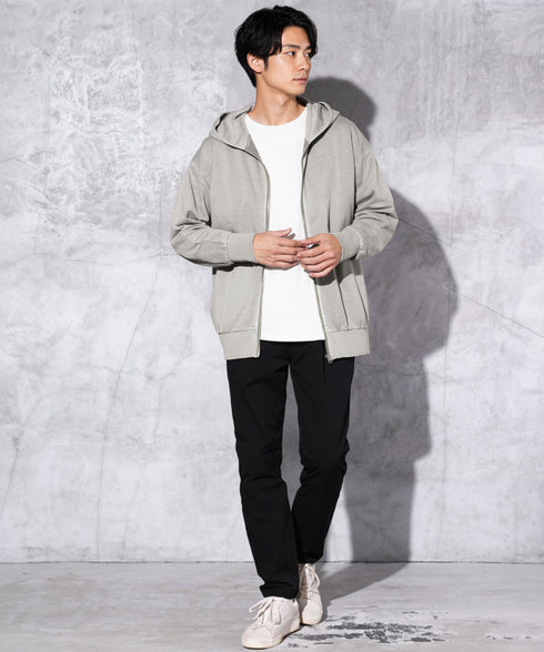 フェードピグメントジップパーカー | パーカー おしゃれ ZIP UP シンプル 大人 カジュアル ピグメント 古着風 色落ち ヴィンテージ加工 ゆったり 冷房対策 春服 20代 30代 40代