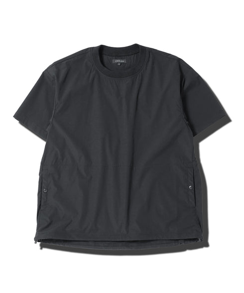 ポリエステルタフタコードシャーリング半袖プルオーバー