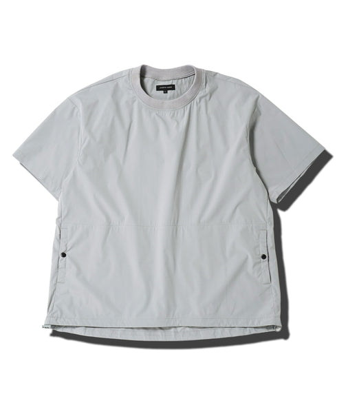 ポリエステルタフタコードシャーリング半袖プルオーバー