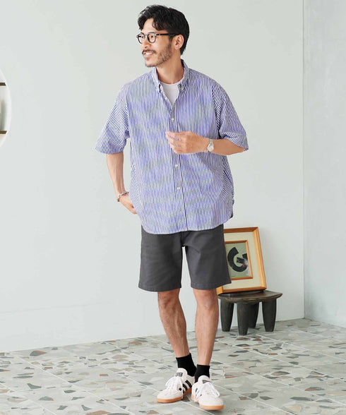 ブルー×ホワイト MODEL : GO 180cm 66kg Lsize