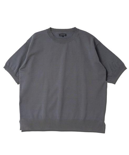 5分袖クルーネックニットTシャツ