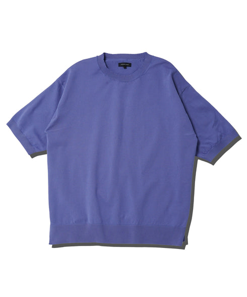 5分袖クルーネックニットTシャツ