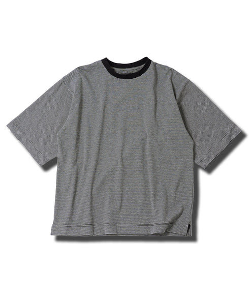 ミジンボーダークルーネックT