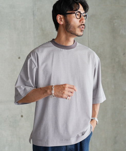 ミジンボーダークルーネックT