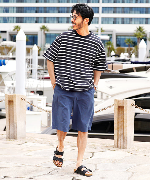 ネイビー MODEL : GO 180cm 66kg Lsize