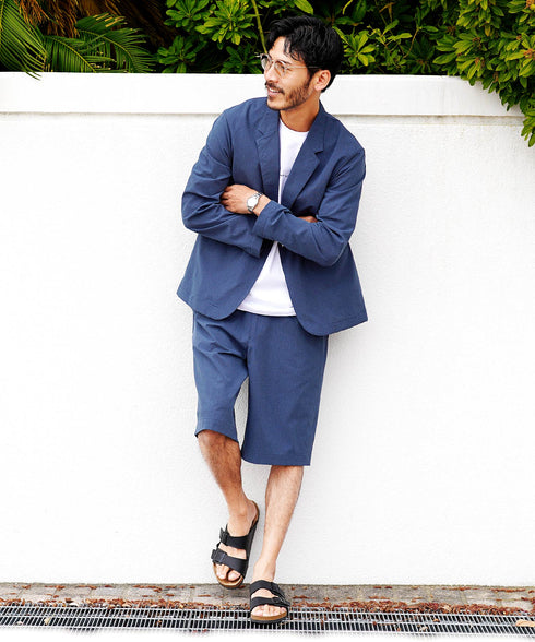 ネイビー MODEL : GO 180cm 66kg Lsize