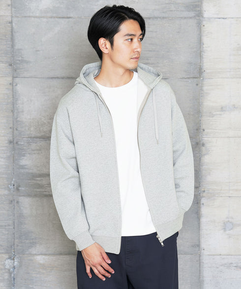 ダブルフェイスZIPUPパーカー