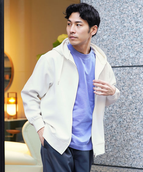 ダブルフェイスZIPUPパーカー