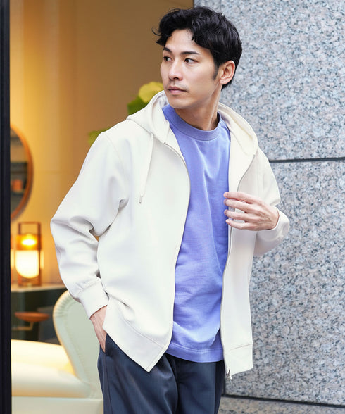 ダブルフェイスZIPUPパーカー