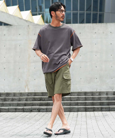 チャコールグレー MODEL : GO 180cm 66kg Lsize