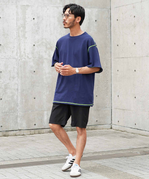 ネイビー MODEL : GO 180cm 66kg Lsize