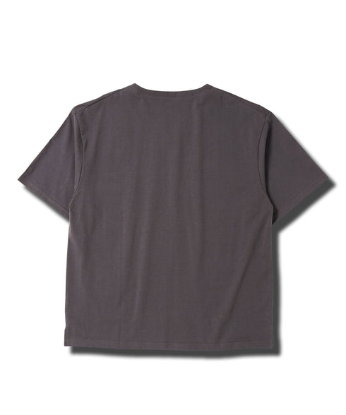 【接触冷感&UV】プレーティングキーネック半袖Tシャツ