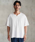 【接触冷感&UV】プレーティングキーネック半袖Tシャツ