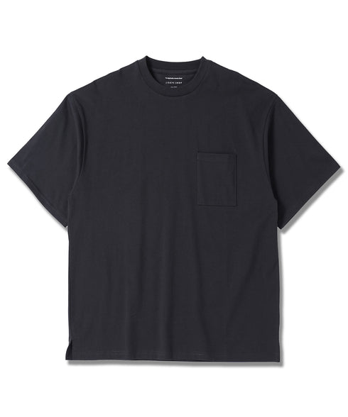 【接触冷感&UV】プレーティングポケット付きルーズ半袖Tシャツ