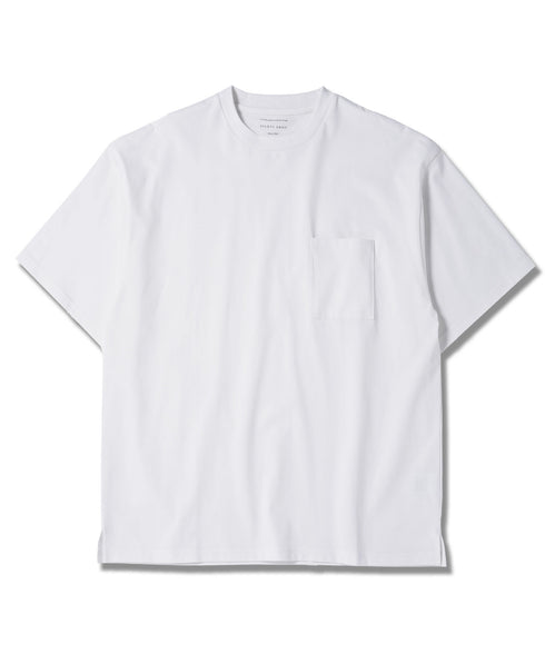 【接触冷感&UV】プレーティングポケット付きルーズ半袖Tシャツ