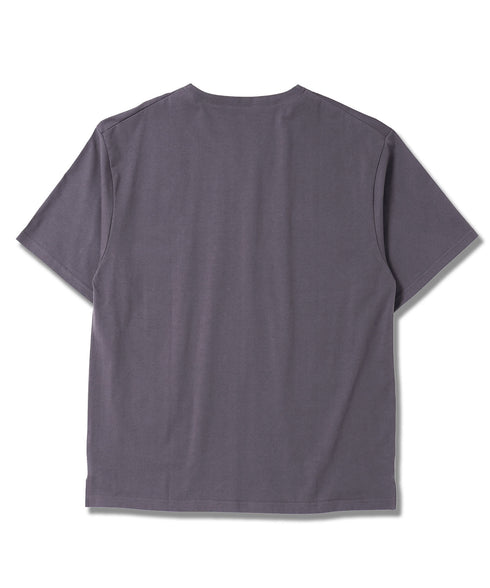 【接触冷感&UV】プレーティングポケット付きルーズ半袖Tシャツ