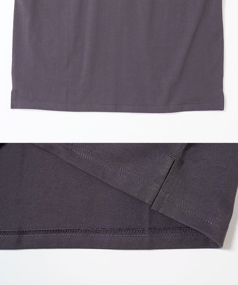 【接触冷感&UV】プレーティングポケット付きルーズ半袖Tシャツ