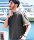コットン アクセントスリーブ 半袖Tシャツ