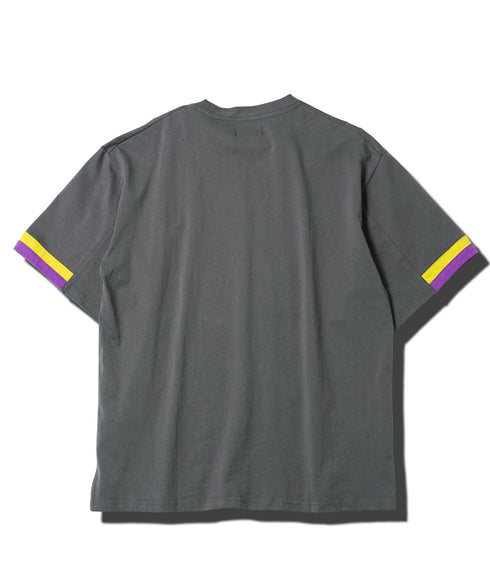 コットン アクセントスリーブ 半袖Tシャツ