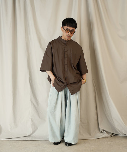 H163 / 着用サイズ: M*ブラウン ボトムス:213778