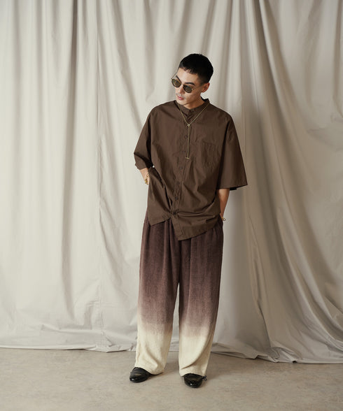 H178 / 着用サイズ: M*ブラウン ボトムス:217640