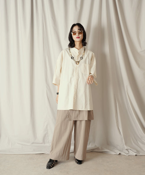 H169 / 着用サイズ: M*オフホワイト ボトムス:217636