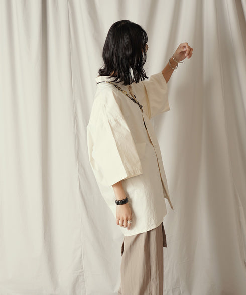 H169 / 着用サイズ: M*オフホワイト ボトムス:217636