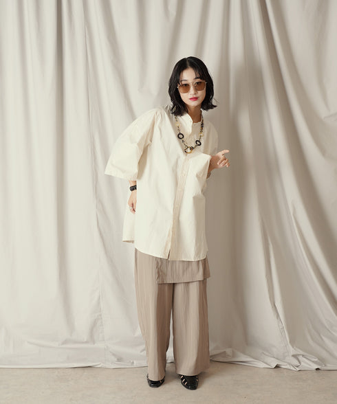 H169 / 着用サイズ: M*オフホワイト ボトムス:217636