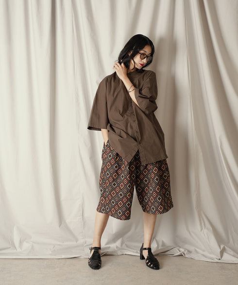 H169 / 着用サイズ:M ブラウン 着用ボトムス:217612