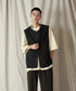 H178 / 着用サイズ: L*ブラック トップス:217674 ボトムス:218011