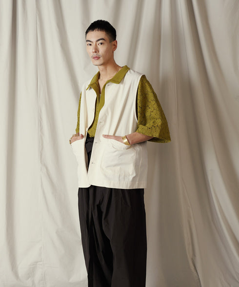 H178 / 着用サイズ:L オートミール 着用トップス:218014 着用ボトムス:281011