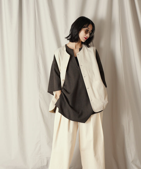 H169 / 着用サイズ:M オートミール 着用トップス:217642 着用ボトムス:217634