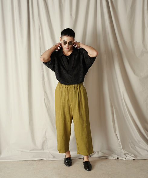 H178 / 着用サイズ: M*マスタード トップス:218014