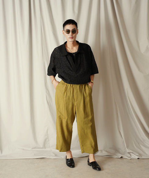 H178 / 着用サイズ: M*マスタード トップス:218014