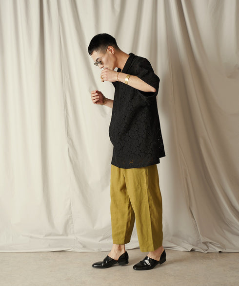 H178 / 着用サイズ: M*マスタード トップス:218014