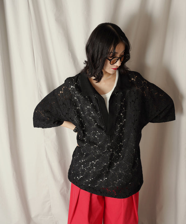 コードラッセルレース スキッパーポロシャツ