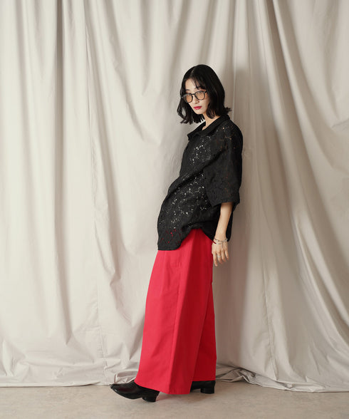 コードラッセルレース スキッパーポロシャツ